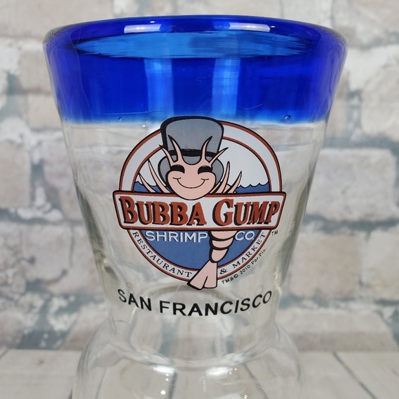 Bubba Gump Collectable Cobalt Glass San Francisco - Picture 2 of 10